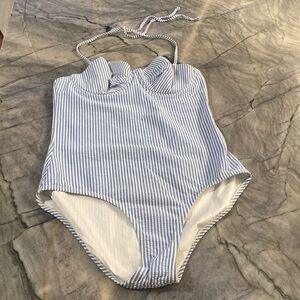 J. Crew | Seersucker Swimsuit Whole Piece | Gently Used